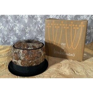 Vintage 60s Cloche Hat 1960s Gold & Black Oversize Pillbox Retro Jackie Kennedy